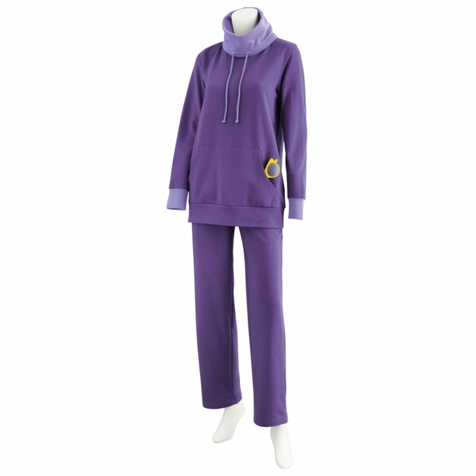 Cowl Neck Lounging Set, Purple Lavender, large
