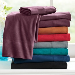 Color Connection Flannel Sheet Set, , large