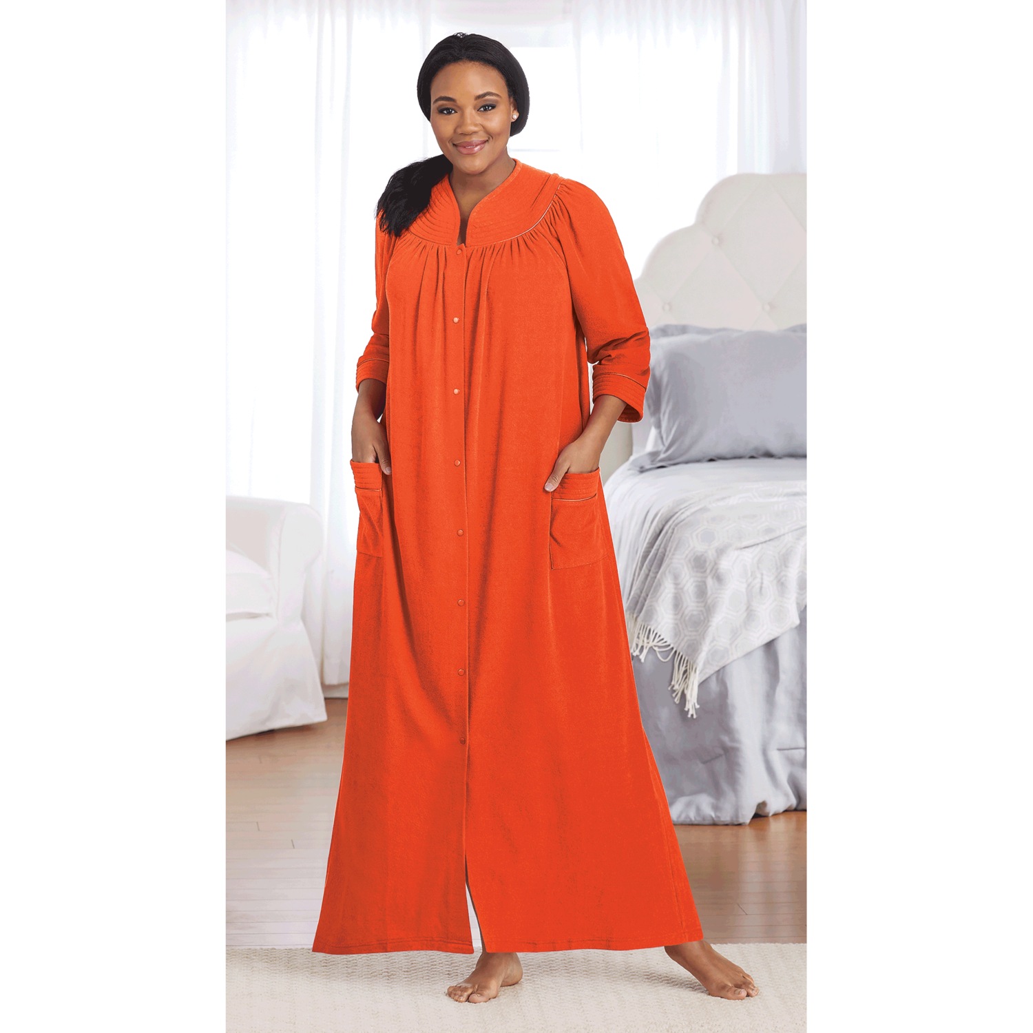 Long Snap Front Terry Robe Dr. Leonard's