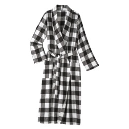 Women&#39;s Flannel Wrap Robe, , large