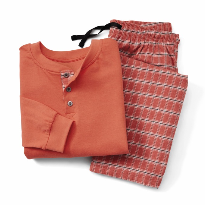 Cozee Corner&reg; Men's Flannel 2-Piece PJ Set, , large