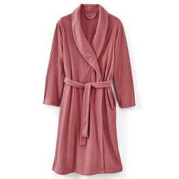 Cozy Fleece Wrap Robe, , large