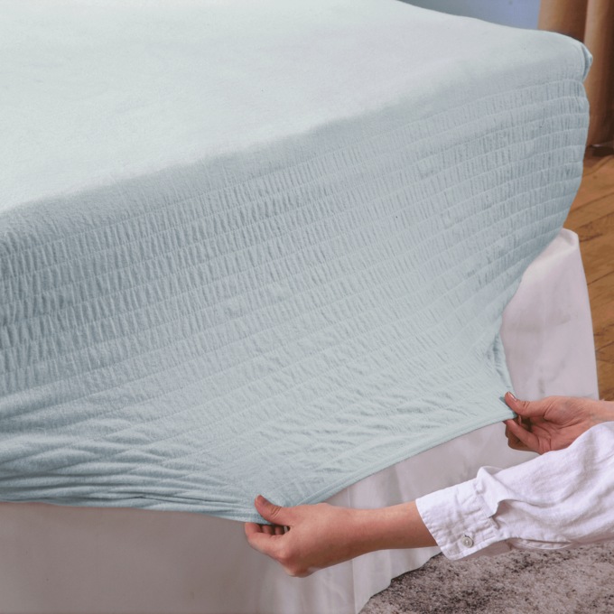 BedTite Solid Flannel Sheet Set, Slate, large