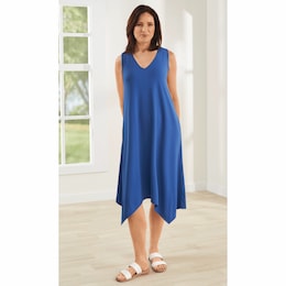 Handkerchief Hem Lounging Dress, , large