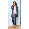 Striped Layering Duster, Blue Multi, large