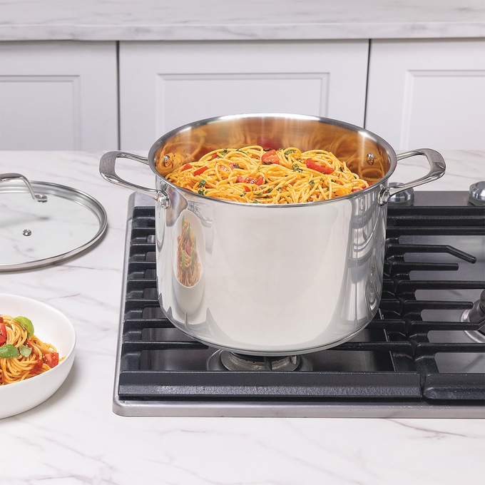 Guy Fieri Flavortown 10-Piece Stainless Steel Cookware Set, , large