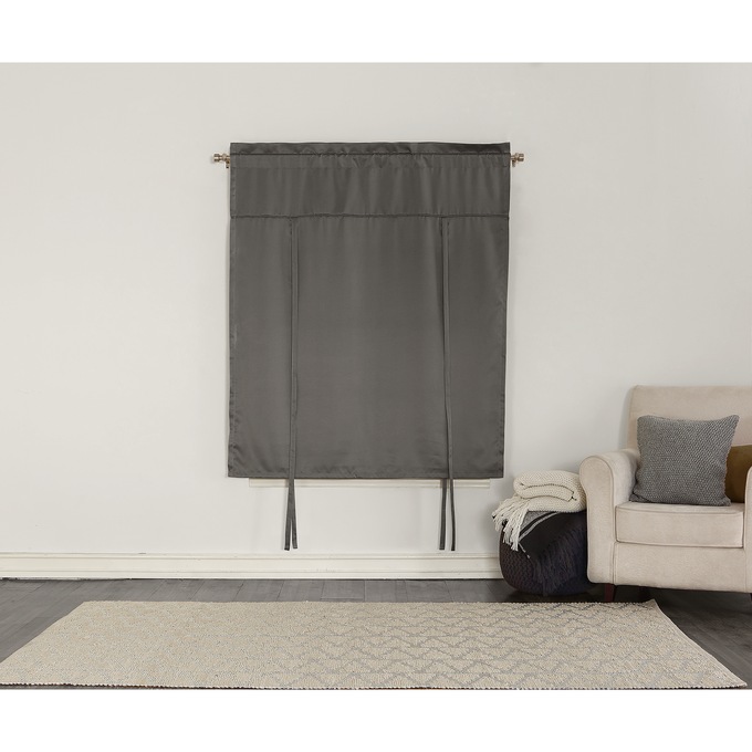 Madison Room-Darkening, Light-Filtering Window Treatments, Steel, large