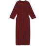 Snap-Front Long Terry Robe, Wine, large