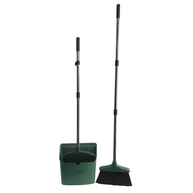 Ginny&rsquo;s Broom & Dustpan Set, Evergreen, large