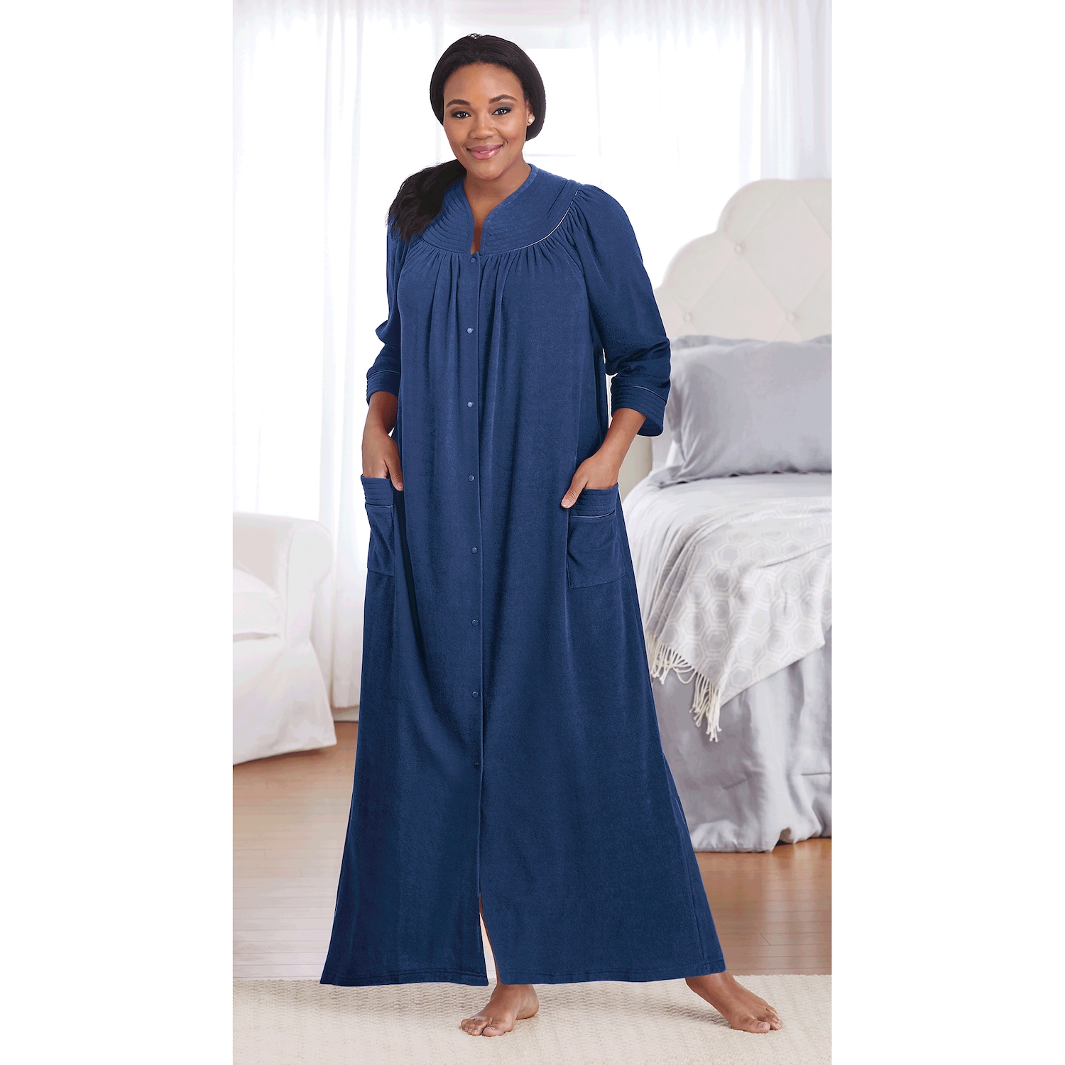 SnapFront Long Terry Robe Dr. Leonard's