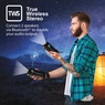 Supersonic Portable Speaker with Flashlight, Black, large