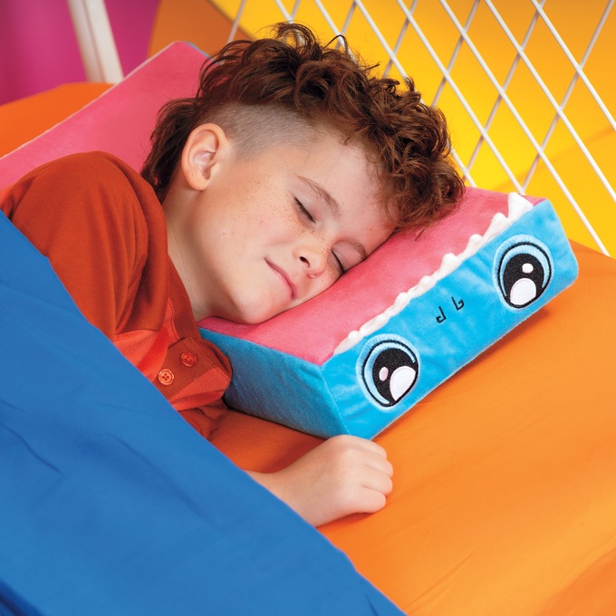 Pillow Cube Kid, Blue Shark, large