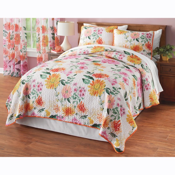 Bloom Bedding Collection, Orange, large
