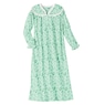 Flannel Nightgown with Lace Trim, , large