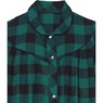 Flannel Snap-Front Duster, Green, large