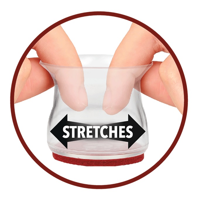 Ruby Sliders™ Floor Protectors, Clear, large