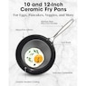 Gotham Steel Hard Anodized 2-Piece Fry Pan Set, , large