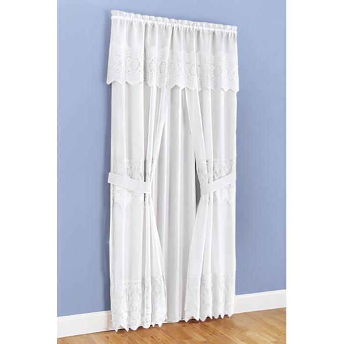6-Piece Joelle Lace Curtain Set, , large