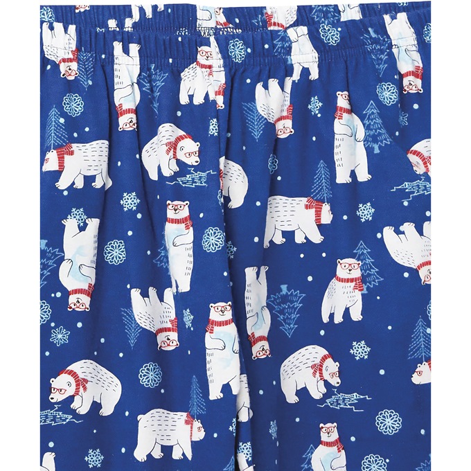 Cozee Corner&reg; Women's Flannel Pajamas, Polar Bear, large