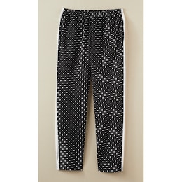 Contrast Stripe Pant, Black White Dot, large