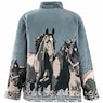 Sherpa Print Jacket, Horses, large