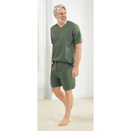 Men's V-Neck Lounging Short Set, , large