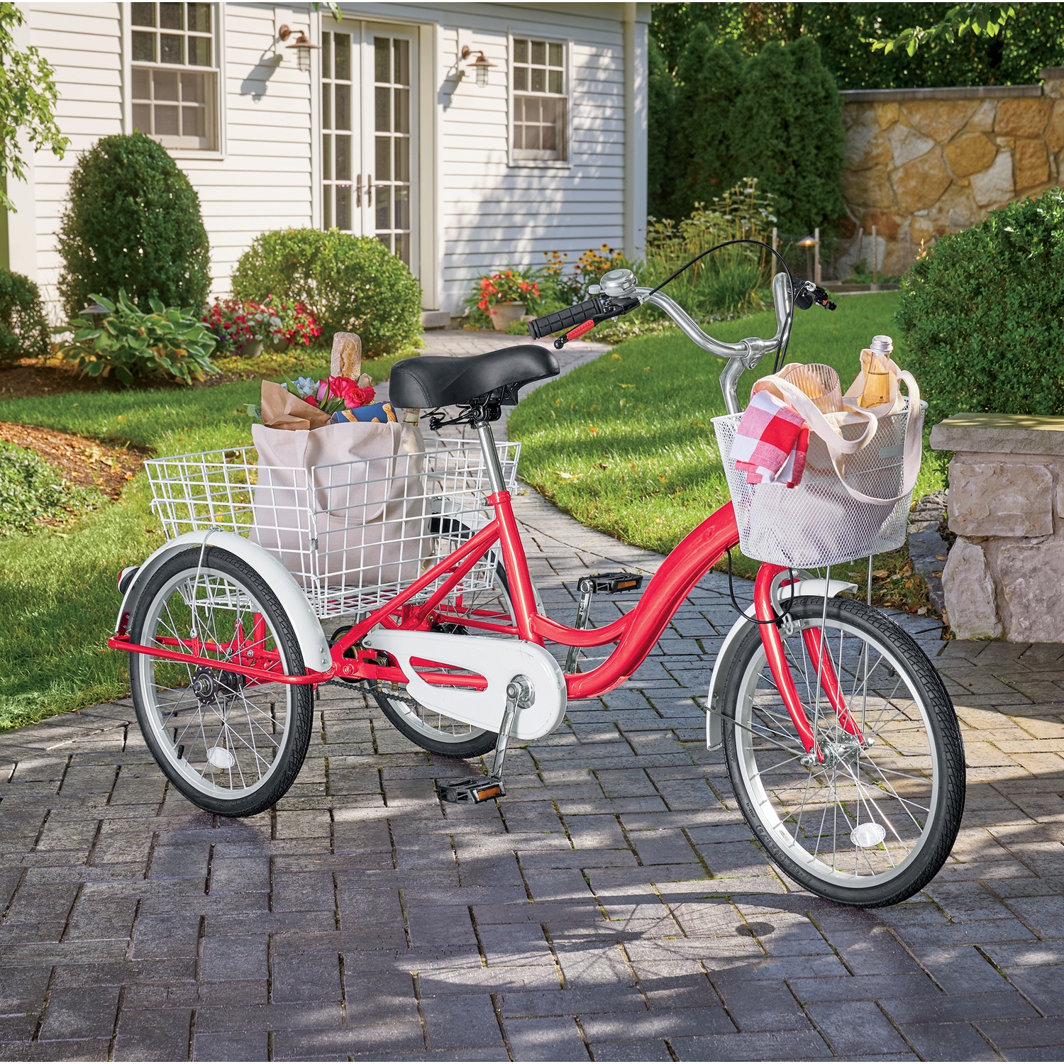 Adult Tricycle with Two Baskets | Dr. Leonard's