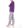Women's Plaid Flannel PJ Set, Concord, large