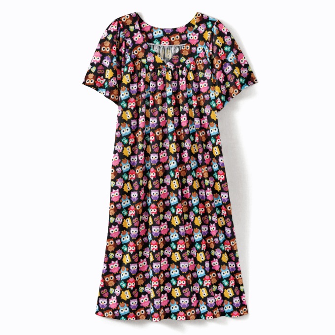 Sweetheart Neck Lounger, Owl Multi, large