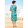 Short-Sleeve Brushstroke Dress, , large