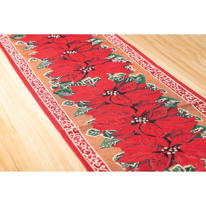 Poinsettia Table Runner, , large