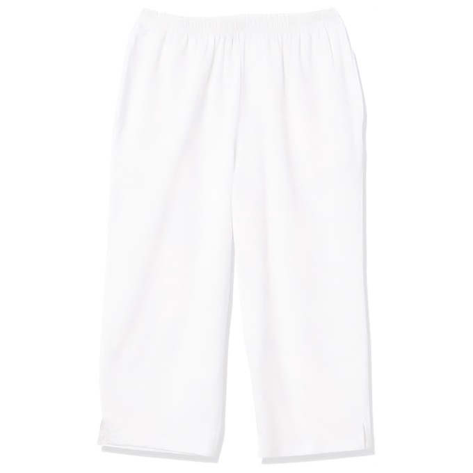 Knit Capri, White, large