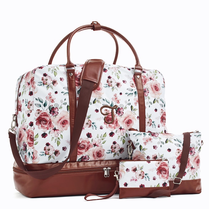 Personalized 3-Piece Weekender Travel Bag Set, , large