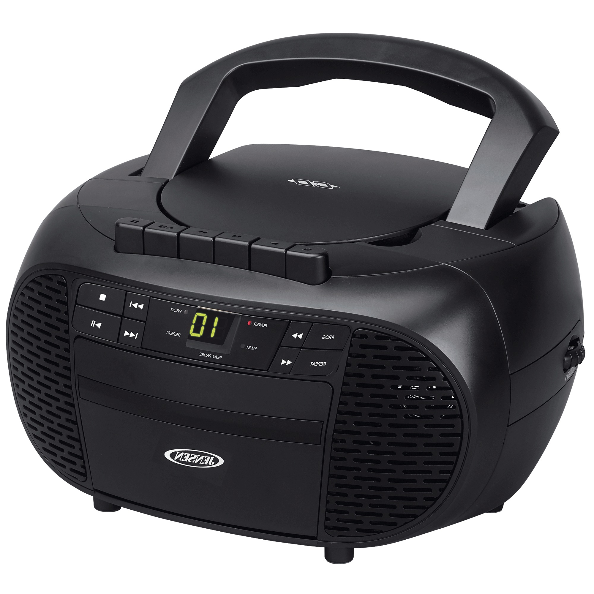Jensen Stereo For CD, Cassette and AM/FM Radio, Black, large