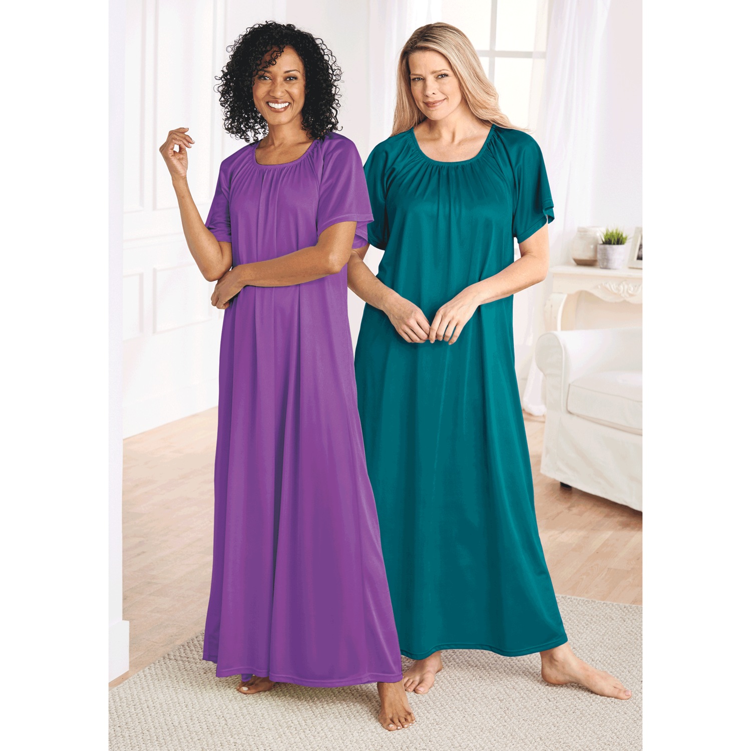 2Pack Long Tricot Nightgowns Dr. Leonard's