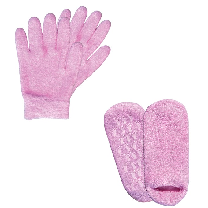 Spa Smooth Gel Gloves & Sock Set, , large