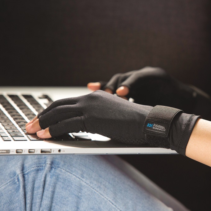 Copper Fit Ice Compression Gloves, , large