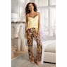 3-Piece Moonlight Mimosas Matching Satin PJ Set, , large