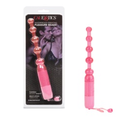 Waterproof Vibrating Pleasure Beads By Calexotics, , large
