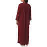 Snap-Front Long Terry Robe, Wine, large