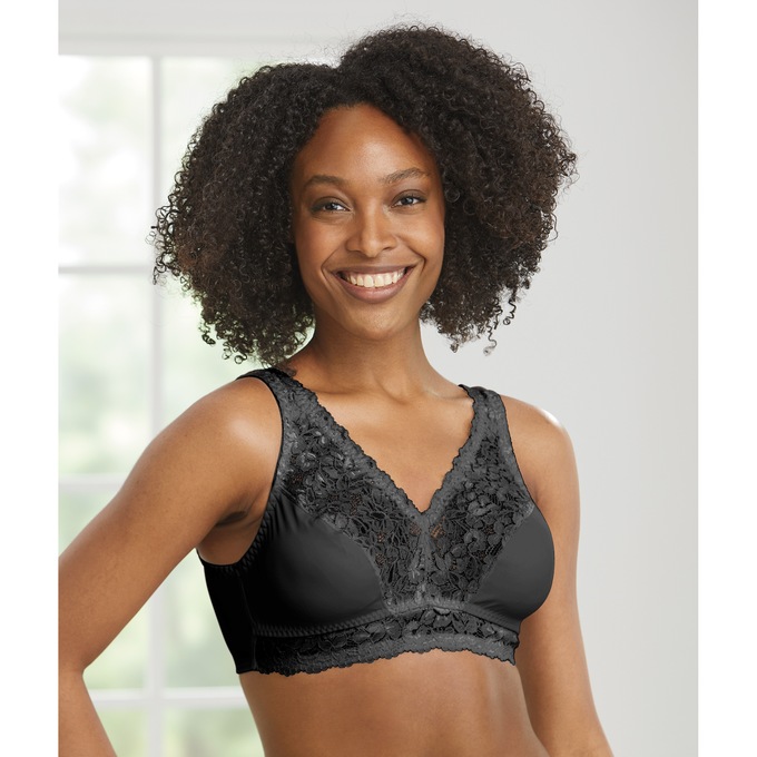 Instant Shaping® by Plusform® Soft Support Lace Bra, , large