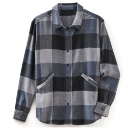 Plaid Shacket, , large