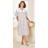 Duster With Embroidered Yoke, Khaki Stripe, large