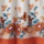 Peach Blue Border