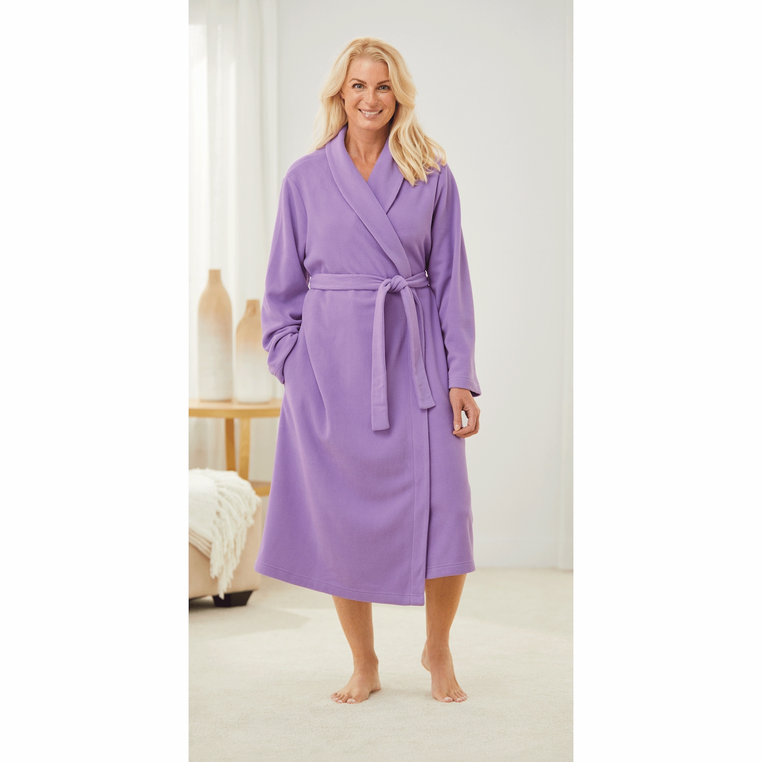 Cozy Fleece Wrap Robe Dr. Leonard's