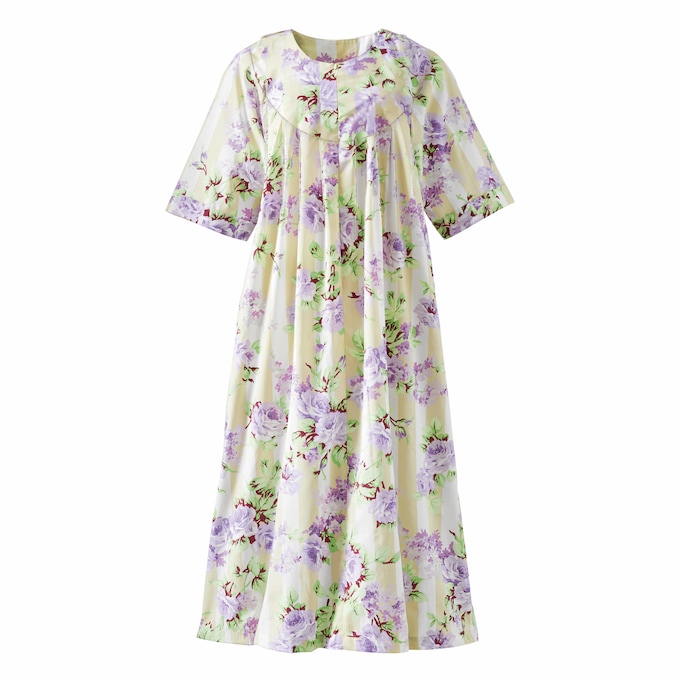 Long, Zip-Front Caftan, Golden, large