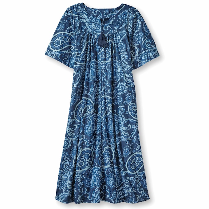 Paisley Tassel Knit Lounger, , large