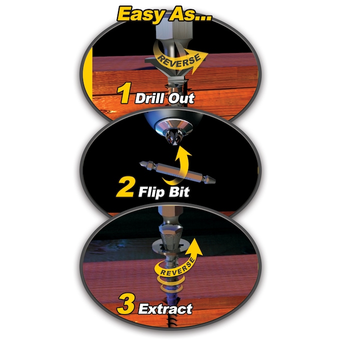 SpeedOut Impact Screw Extractor Set, Multi, large
