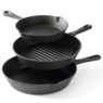 7-Piece Pre-Seasoned Cast Iron Cookware Set, , large