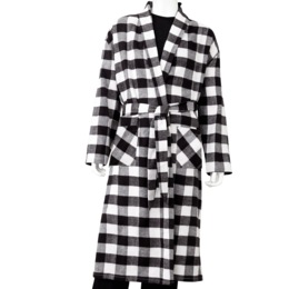 Men's Cotton Flannel Robe, , large